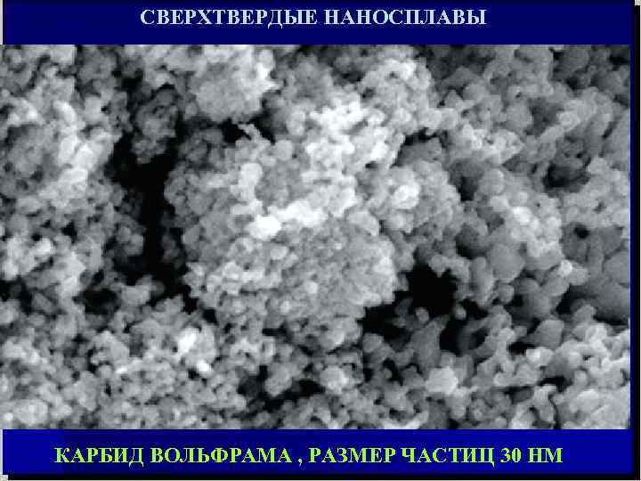 СВЕРХТВЕРДЫЕ НАНОСПЛАВЫ КАРБИД ВОЛЬФРАМА , РАЗМЕР ЧАСТИЦ 30 НМ 