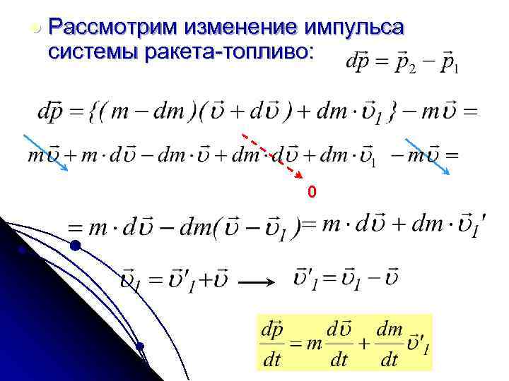 Проект движение тела переменной массы