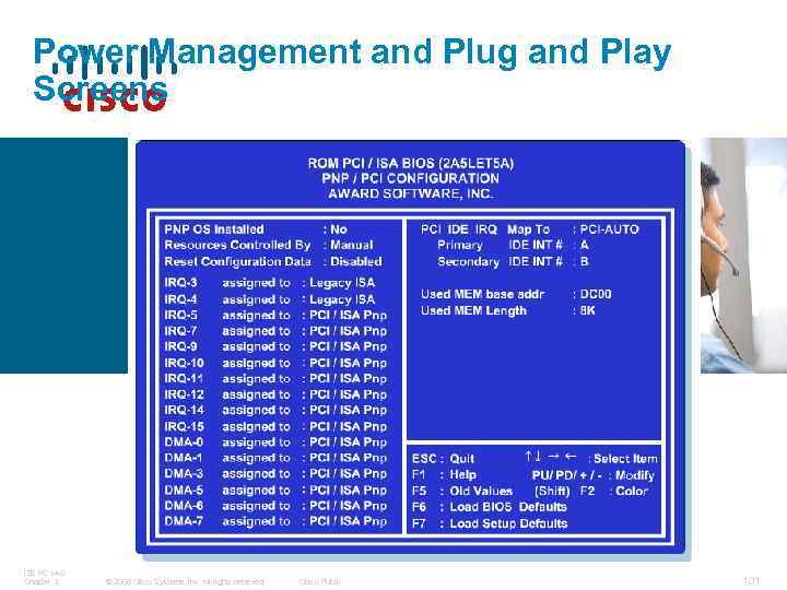 Power Management and Plug and Play Screens ITE PC v 4. 0 Chapter 3