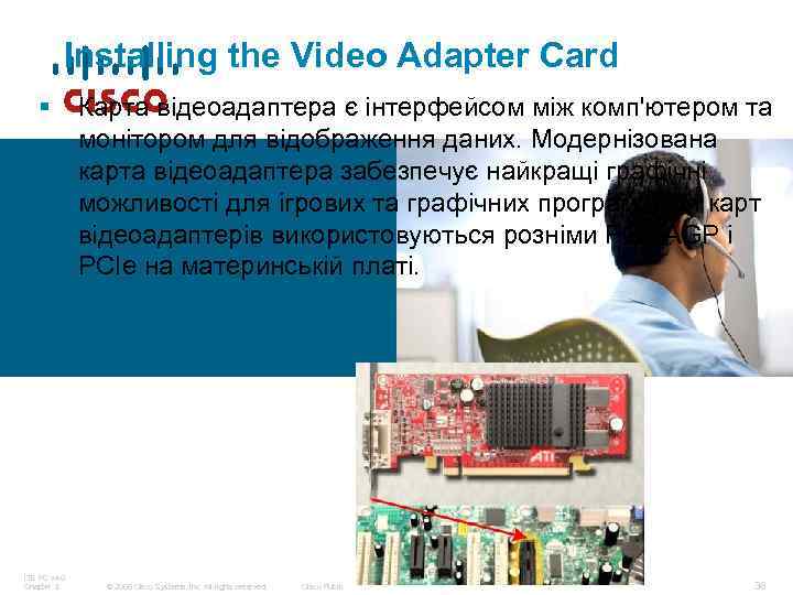Installing the Video Adapter Card § ITE PC v 4. 0 Chapter 3 Карта
