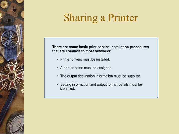 Sharing a Printer 
