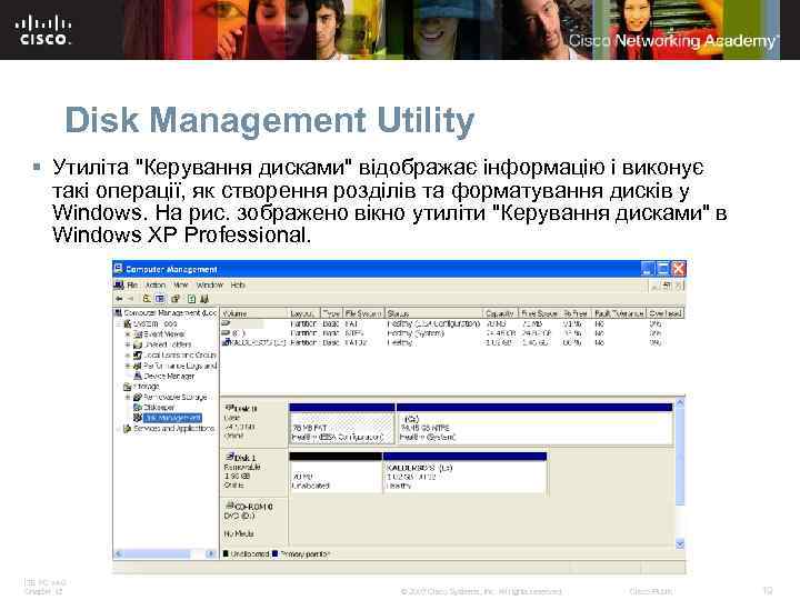 Disk Management Utility § Утиліта 