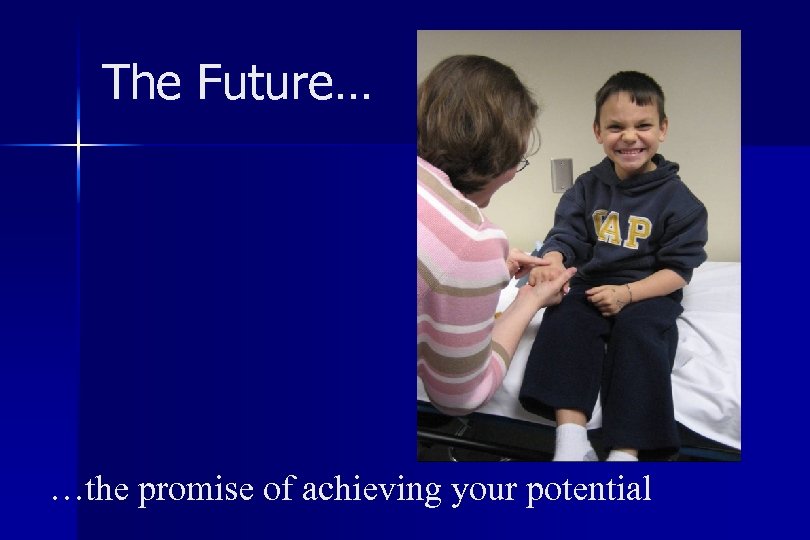 The Future… …the promise of achieving your potential 