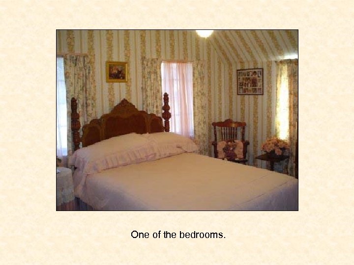 One of the bedrooms. 
