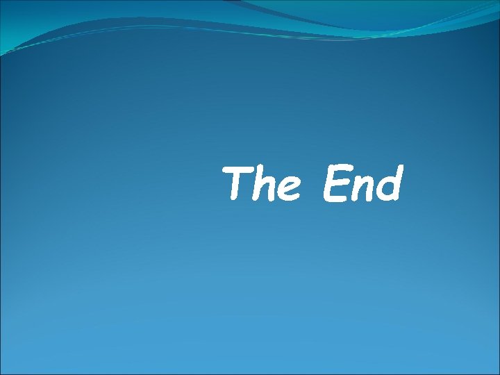 The End 