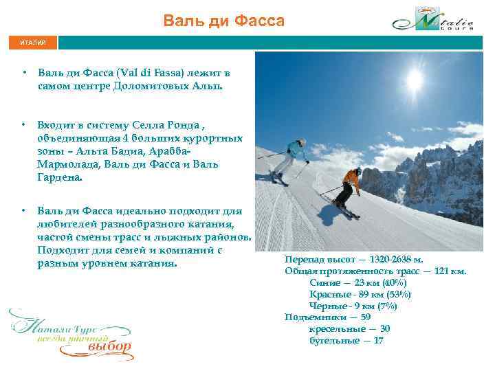 Валь ди Фасса ИТАЛИЯ • Валь ди Фасса (Val di Fassa) лежит в самом