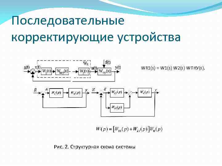 Последовательное корректирующее устройство