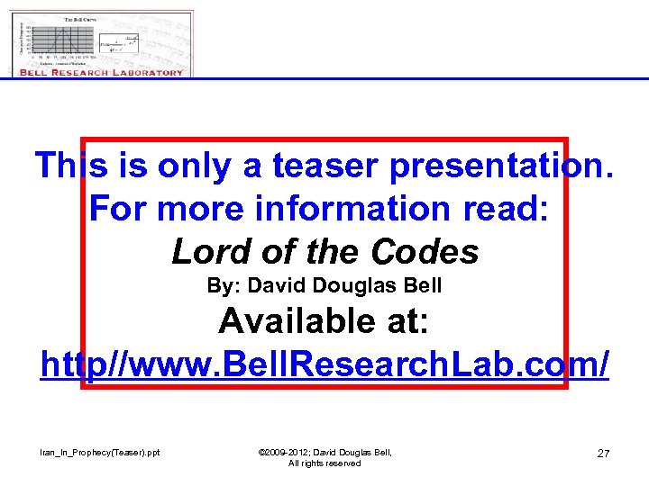 This is only a teaser presentation. For more information read: Lord of the Codes