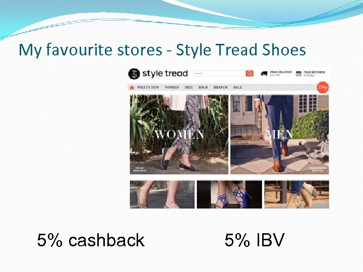 My favourite stores - Style Tread Shoes 5% cashback 5% IBV 