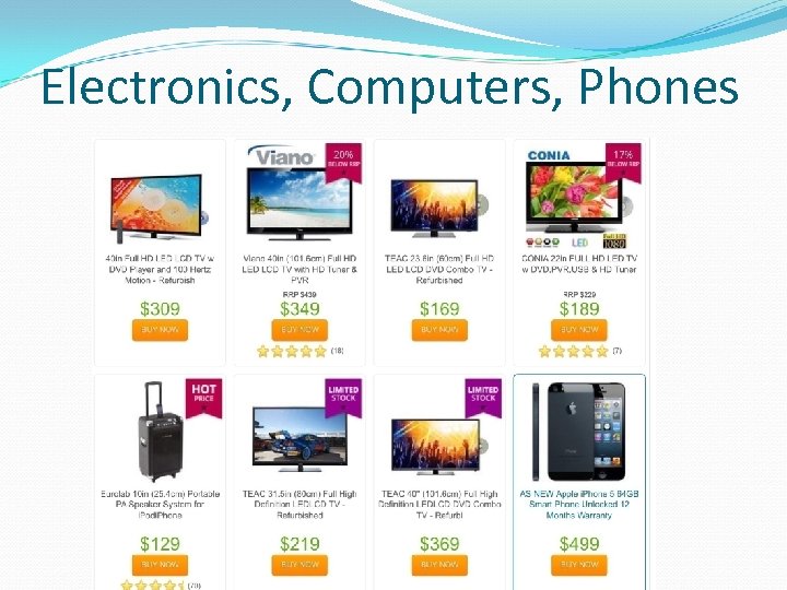 Electronics, Computers, Phones 