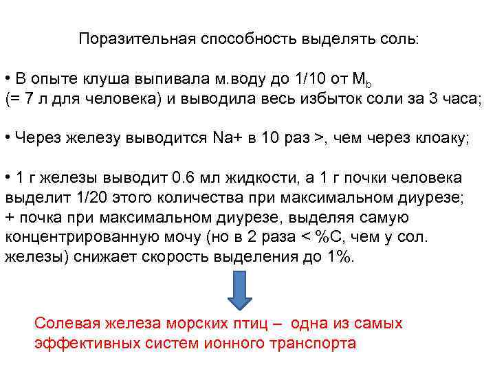 Поразительная способность. Железы выводящие избыток соли у морских птиц.