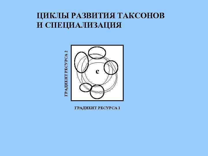 ГРАДИЕНТ РЕСУРСА 2 ЦИКЛЫ РАЗВИТИЯ ТАКСОНОВ И СПЕЦИАЛИЗАЦИЯ с ГРАДИЕНТ РЕСУРСА 1 