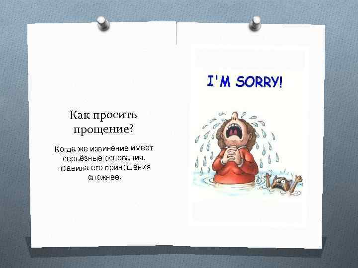 Как просить прощение? Когда же извинение имеет серьёзные основания, правила его приношения сложнее. 