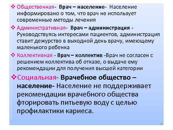 v Общественная- Врач – население- Население информировано о том, что врач не использует современные