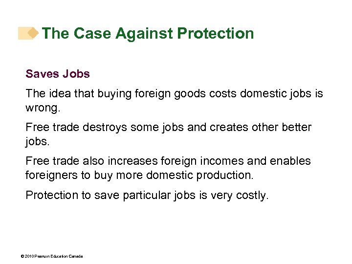 The Case Against Protection Saves Jobs The idea that buying foreign goods costs domestic