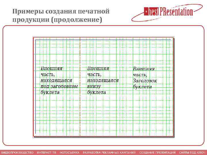 Примеры создания печатной продукции (продолжение) 