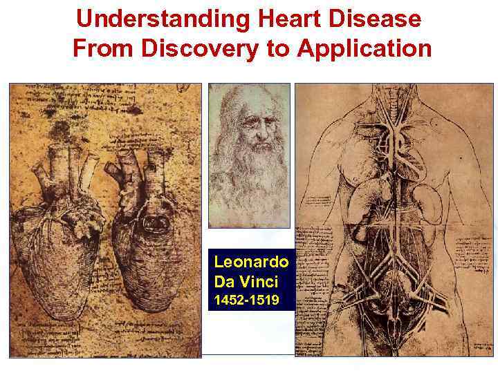 Understanding Heart Disease From Discovery to Application Leonardo Da Vinci 1452 -1519 