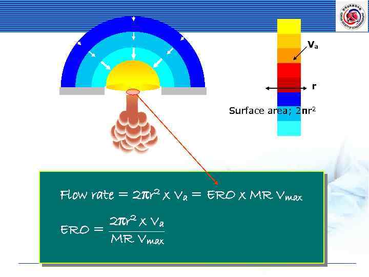 Va r Surface area; 2πr 2 Flow rate = 2πr 2 x Va =