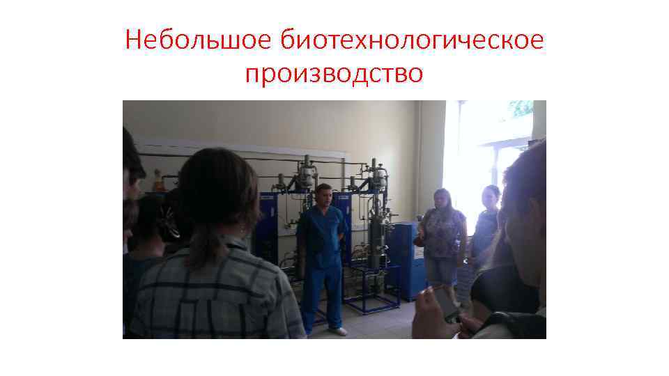 Небольшое биотехнологическое производство 