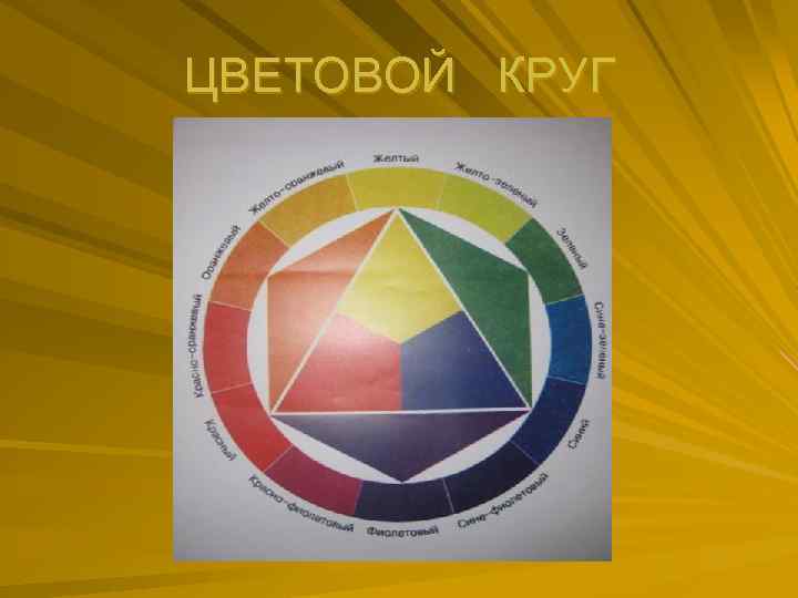 ЦВЕТОВОЙ КРУГ 