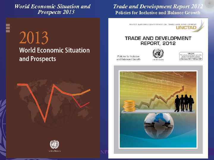 World Economic Situation and Prospects 2013 Trade and Development Report 2012 Policies for Inclusive