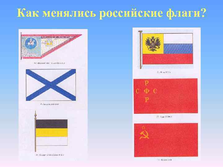 Как менялись российские флаги? 