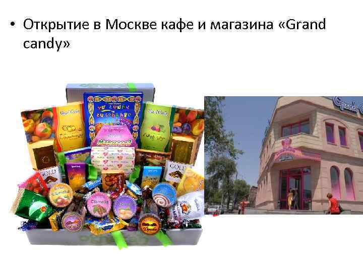  • Открытие в Москве кафе и магазина «Grand candy» 