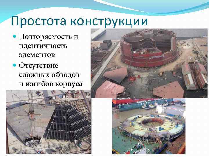 Простота конструкции Повторяемость и идентичность элементов Отсутствие сложных обводов и изгибов корпуса 