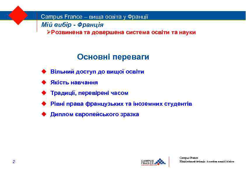 Campus. France – вища освіта у Франції Campus France – вища освіта у Франції