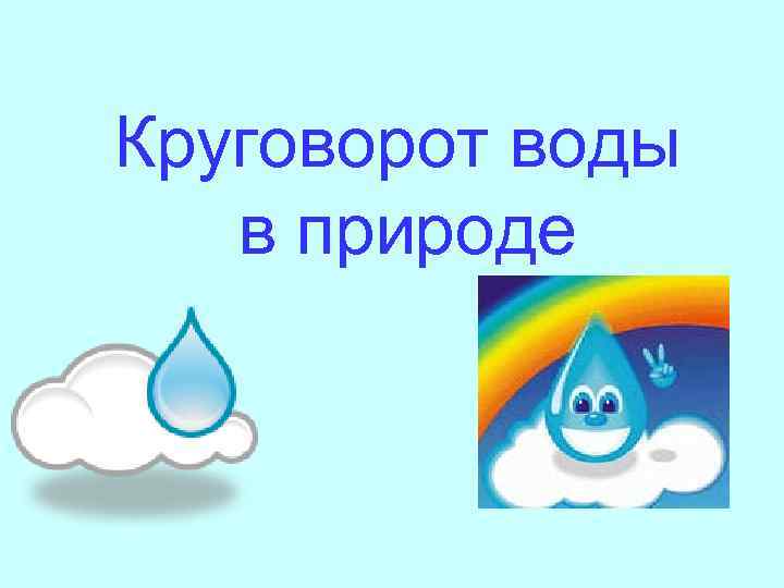 Круговорот воды в природе 