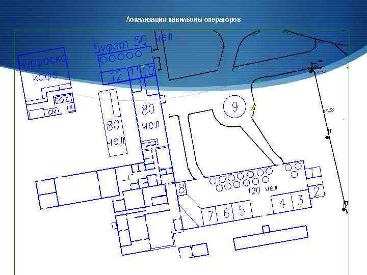 Локализация павильоны операторов 