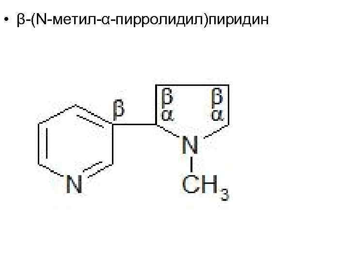 • β-(N-метил-α-пирролидил)пиридин 