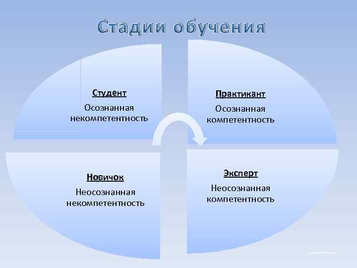 Четыре этапа. Стадии обучения. Стадии обучения осознанная некомпетентность. 4 Стадии обучения бессознательная некомпетентность. Стадии образования учебы.