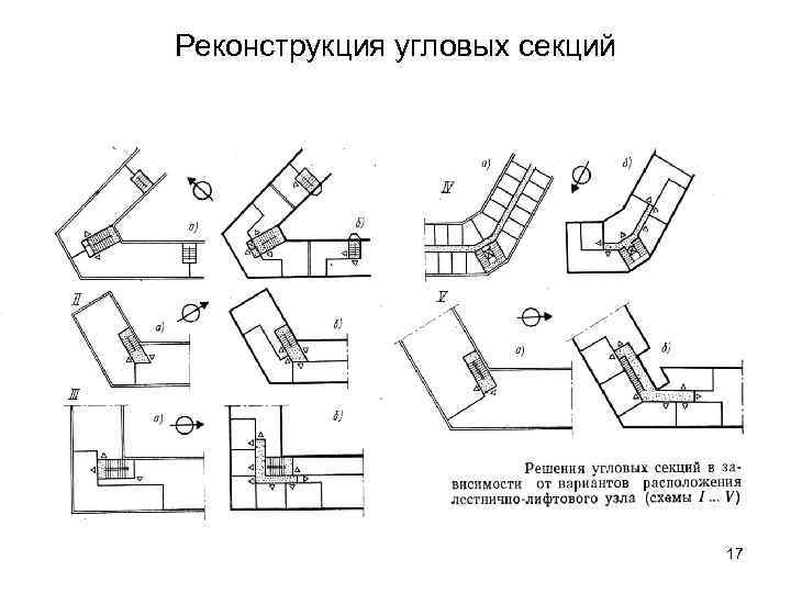 Реконструкция угловых секций 17 