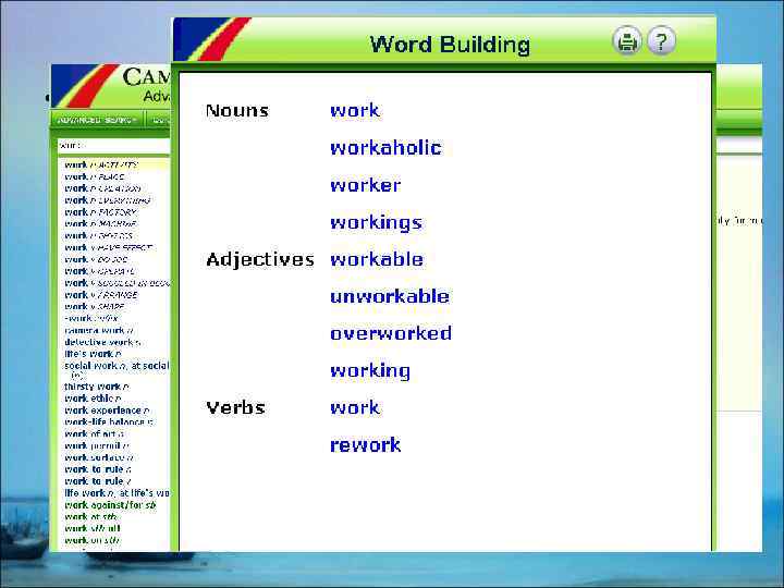 Word Family • A base word with its inflections and derivatives (stimulate + stimulated,