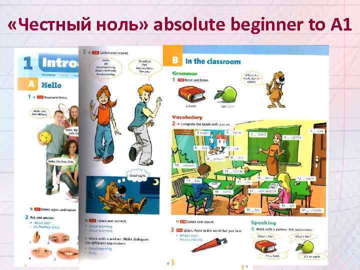  «Честный ноль» absolute beginner to A 1 