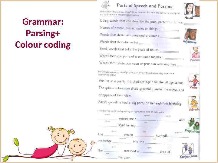 Grammar: Parsing+ Colour coding 
