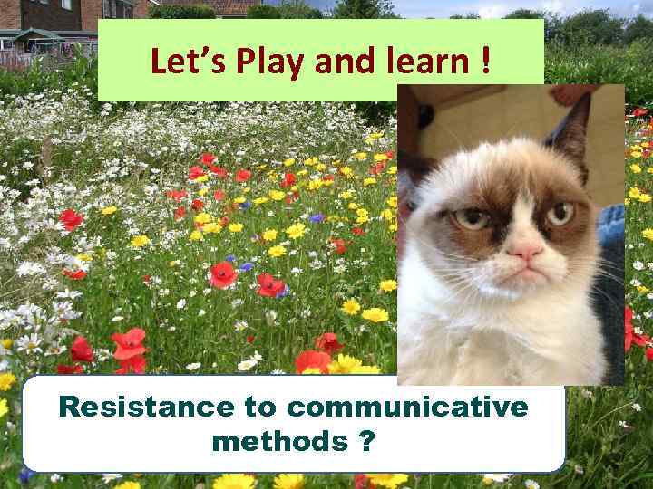 Let’s Play and learn ! Resistance to communicative methods ? 