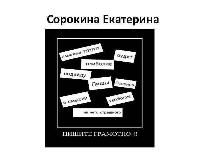 Сорокина Екатерина 