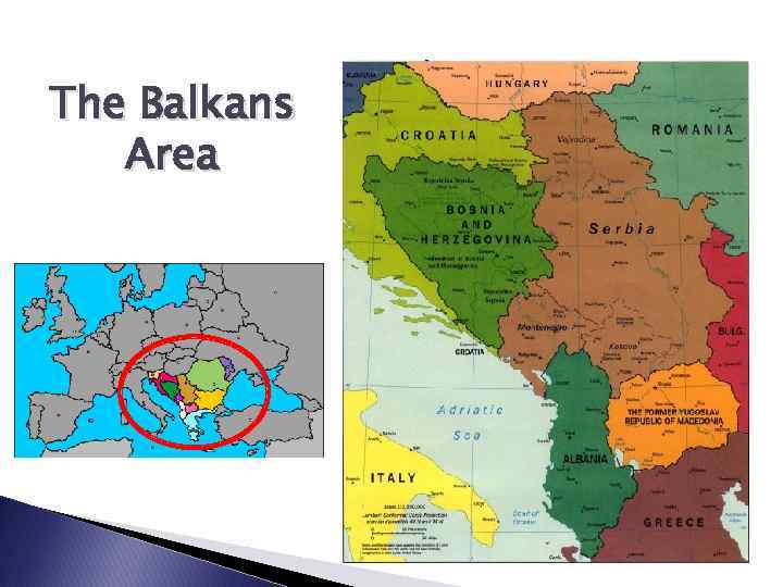 The Balkans Area 