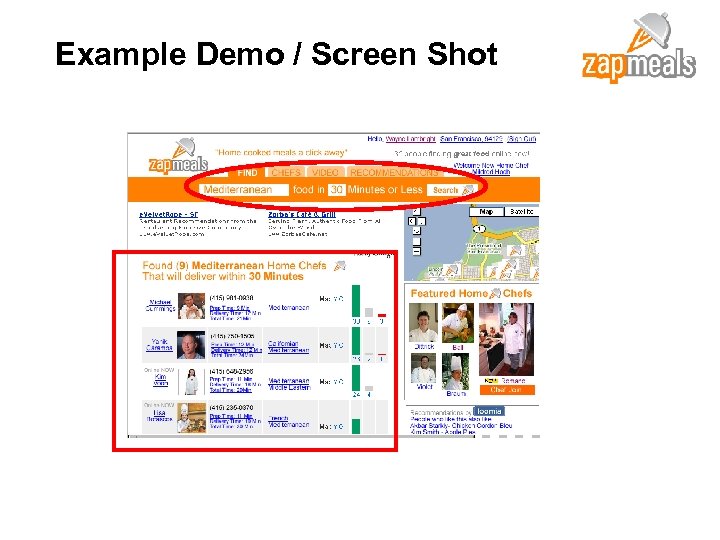 Example Demo / Screen Shot 