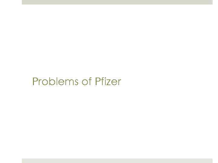 Gruppe 22 E 17. Mai 2010 Slide 21 Problems of Pfizer 