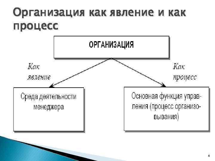 Организация как явление и как процесс 4 