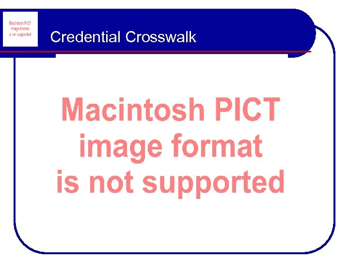 Credential Crosswalk 