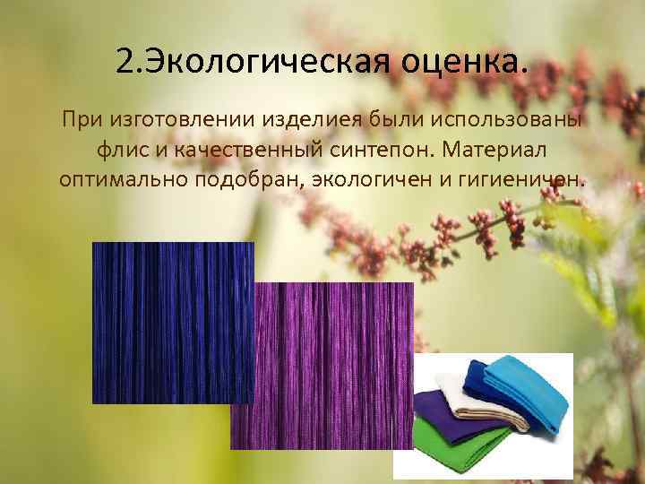 Как сделать экологическую оценку проекта по технологии