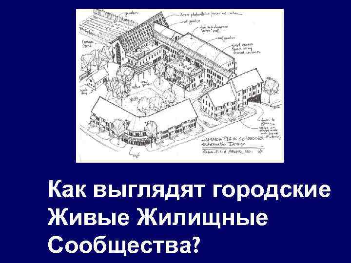 Как выглядят городские Живые Жилищные Сообщества? 