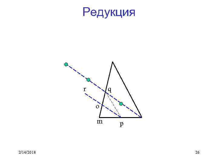 Редукция r q o m 2/14/2018 p 26 