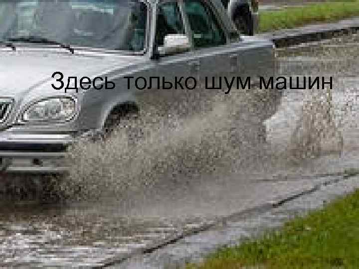 Здесь только шум машин 