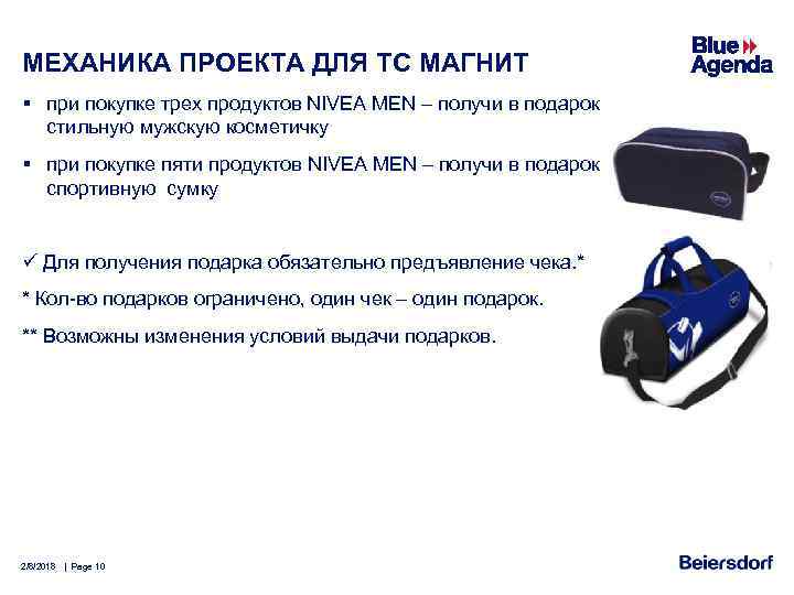 МЕХАНИКА ПРОЕКТА ДЛЯ ТС МАГНИТ § при покупке трех продуктов NIVEA MEN – получи