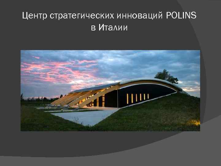 Центр стратегических инноваций POLINS в Италии 